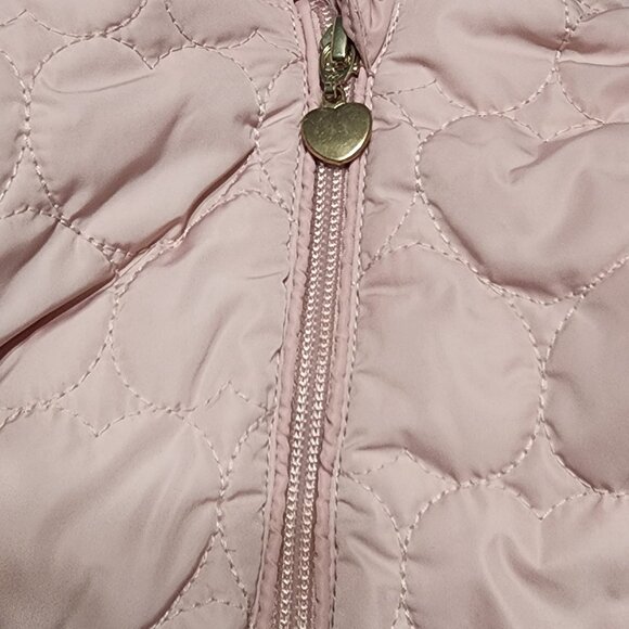 Me Jane Mini Baby Pink and Gold Puffer Jacket Size 6 Months - Picture 3 of 6